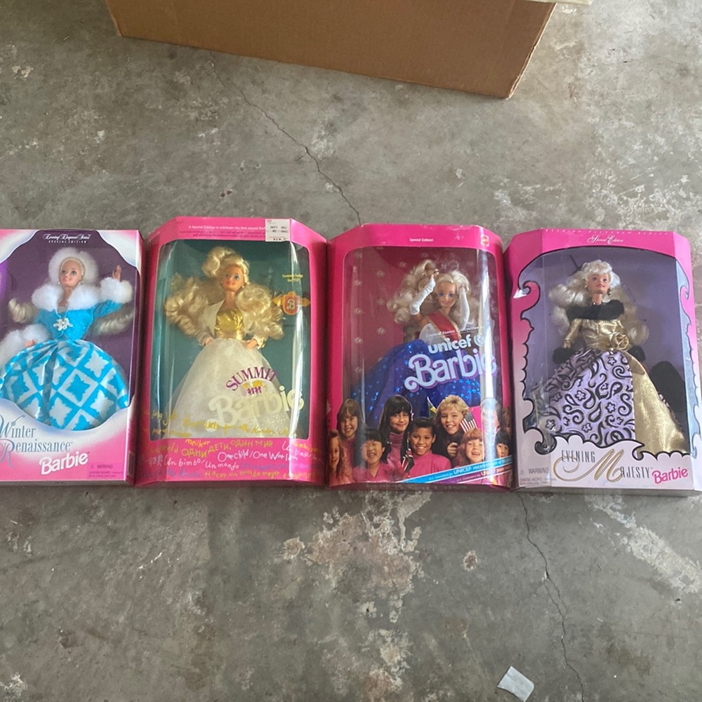 4 Special Edition Barbie Dolls